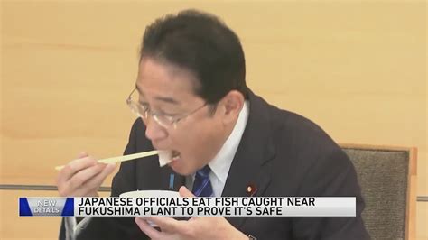 Japanese ministers eat Fukushima fish to show it’s safe after nuclear plant wastewater is discharged